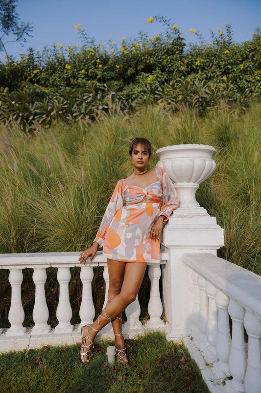 THE ABSTRACT GARDEN DRESS